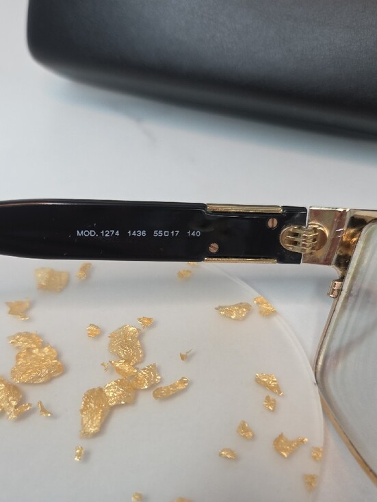 Versace Black Frame Sunglasses with Gold Medusa Accent main image 9